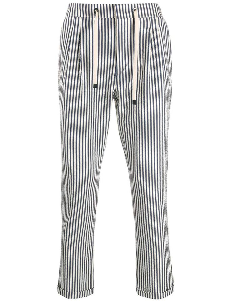 Be Able Striped Straight-leg Trousers - Blue