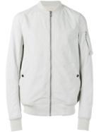 Rick Owens Drkshdw Zipped Jacket, Men's, Size: Medium, Grey, Cotton/polyamide