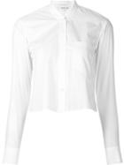 Helmut Lang Cropped Button Down Shirt