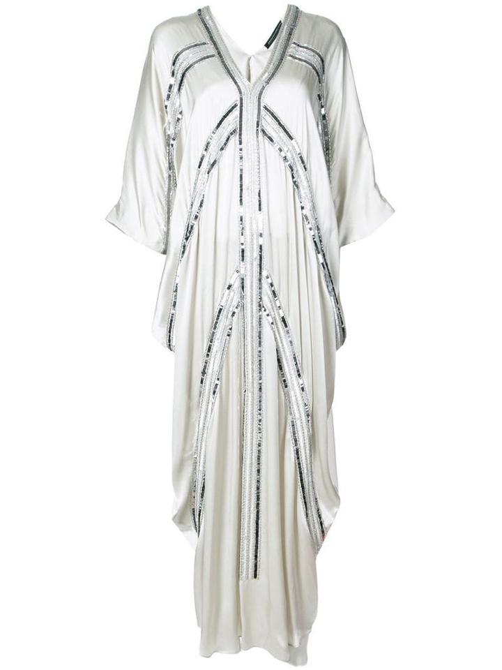 Josie Natori Cocoon Caftan Dress - Grey