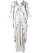 Josie Natori Cocoon Caftan Dress - Grey