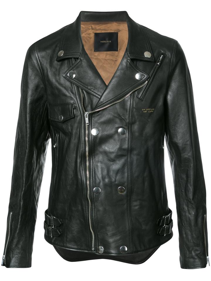 Undercover Fitted Biker Jacket - Black