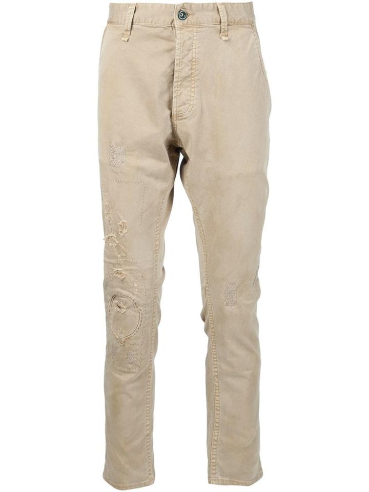 Denham Distressed Trousers - Nude & Neutrals