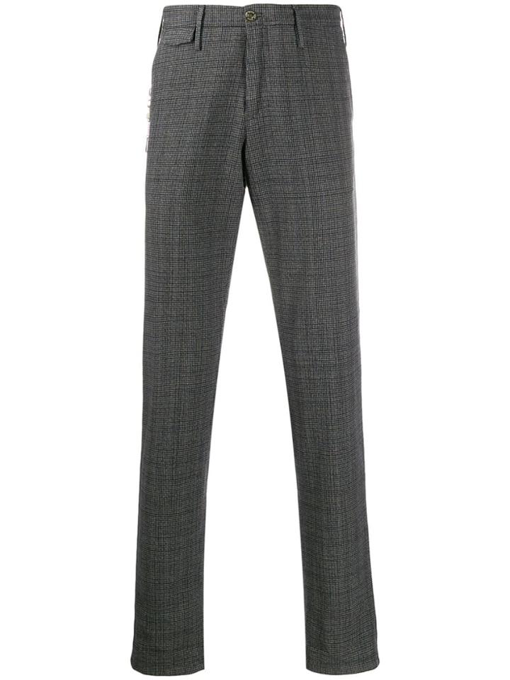 Pt01 Houndstooth Trousers - Grey