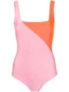 Fausto Puglisi Colour Block Bodysuit - Orange
