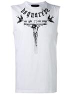 Dsquared2 One God One Judge Tank Top, Men's, Size: Medium, White, Cotton