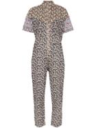 Isabel Marant Étoile Lindsie V-neck Patchwork Cotton Jumpsuit - Pink