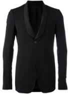 Rick Owens Shawl Collar Blazer, Men's, Size: 52, Black, Virgin Wool/spandex/elastane/cotton/cupro