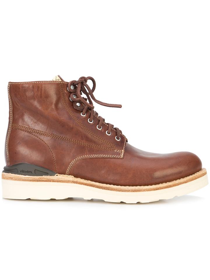 Visvim Lace-up Ankle Boots - Red