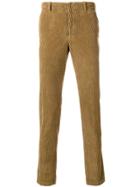 Incotex Corduroy Straight Leg Trousers - Brown