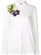 Blumarine Embroidered Flower Shirt - White
