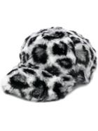 Alberta Ferretti Leopard Pattern Hat - Black