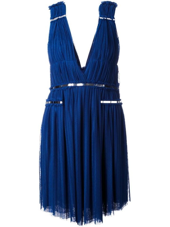 Jay Ahr Silver-tone Detail Sleeveless Dress