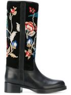 Etro Embroidered Boots - Black