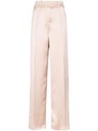 Alexandre Vauthier Wide-leg Satin Trousers - Pink