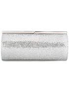 Jimmy Choo Trinket Clutch, Women's, Grey, Brass/polyester/viscose/silk