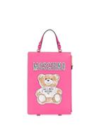 Moschino Teddy Bear Clutch Backpack - Pink