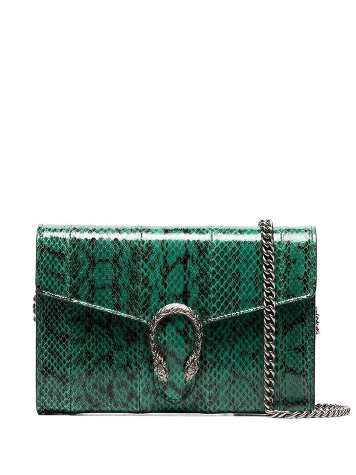 Gucci Dionysus Mini Snakeskin Bag - Green