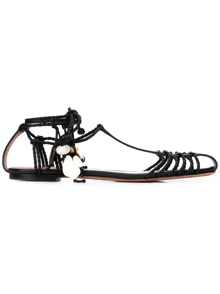 Altuzarra 'tullio' Flat Sandals - Black