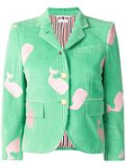 Thom Browne Whale Embroidery Little Boy Jacket - Green