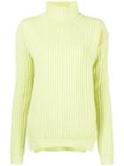 Rick Owens Roll Neck Jumper - Green