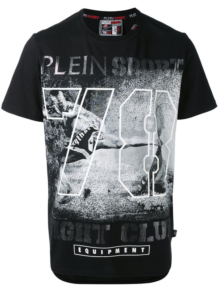 Plein Sport - Graphic Print T-shirt - Men - Cotton - Xxl, Black