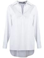 Reinaldo Lourenço - Mullet Hem Shirt - Women - Cotton - 40, White, Cotton
