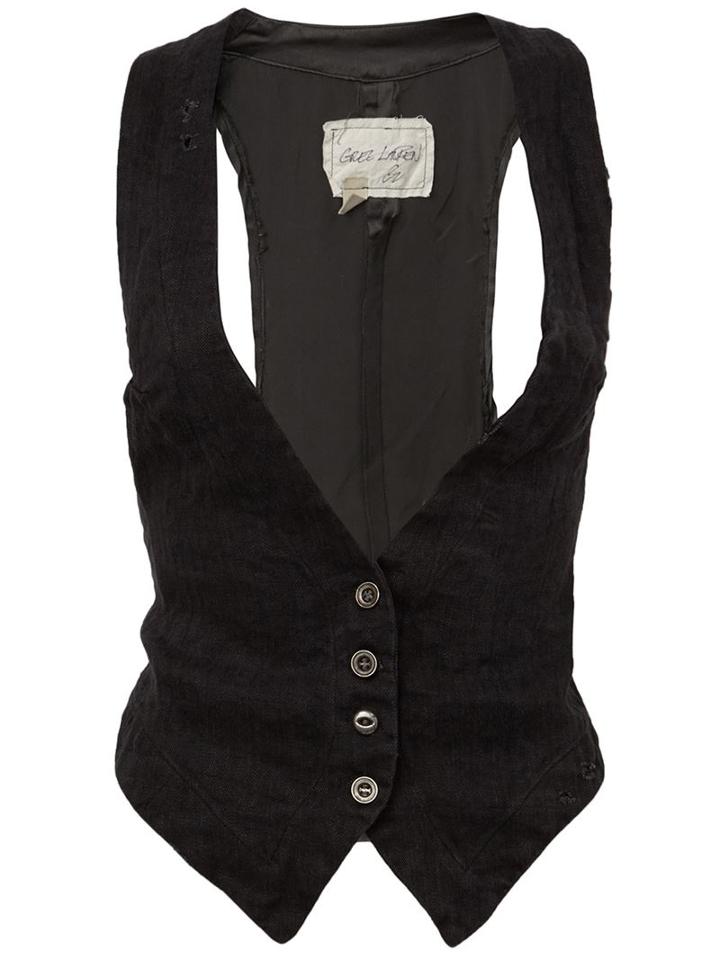 Greg Lauren Herringbone Vest