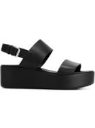 P.a.r.o.s.h. Rafshoe Sandals, Women's, Size: 40, Black, Rubber/leather