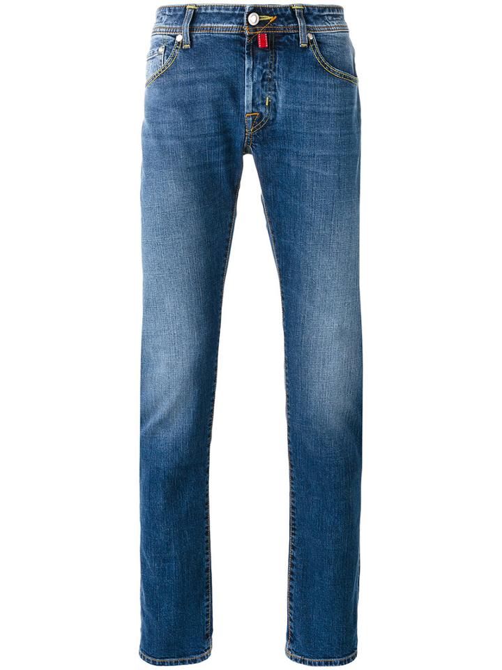 Jacob Cohen - Faded Regular Fit Jeans - Men - Cotton/spandex/elastane - 38, Blue, Cotton/spandex/elastane