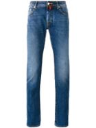 Jacob Cohen - Faded Regular Fit Jeans - Men - Cotton/spandex/elastane - 38, Blue, Cotton/spandex/elastane