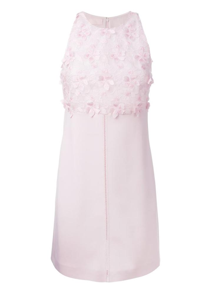 Giamba Flower Appliqué Sleeveless Dress