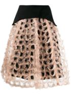 Comme Des Garçons Noir Kei Ninomiya Structured A-line Skirt - Neutrals