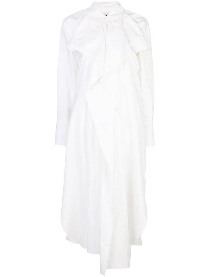 Uma Wang Draped Shirt Dress - White