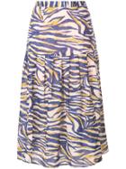 Suboo Into The Wilds Midi Skirt - Blue