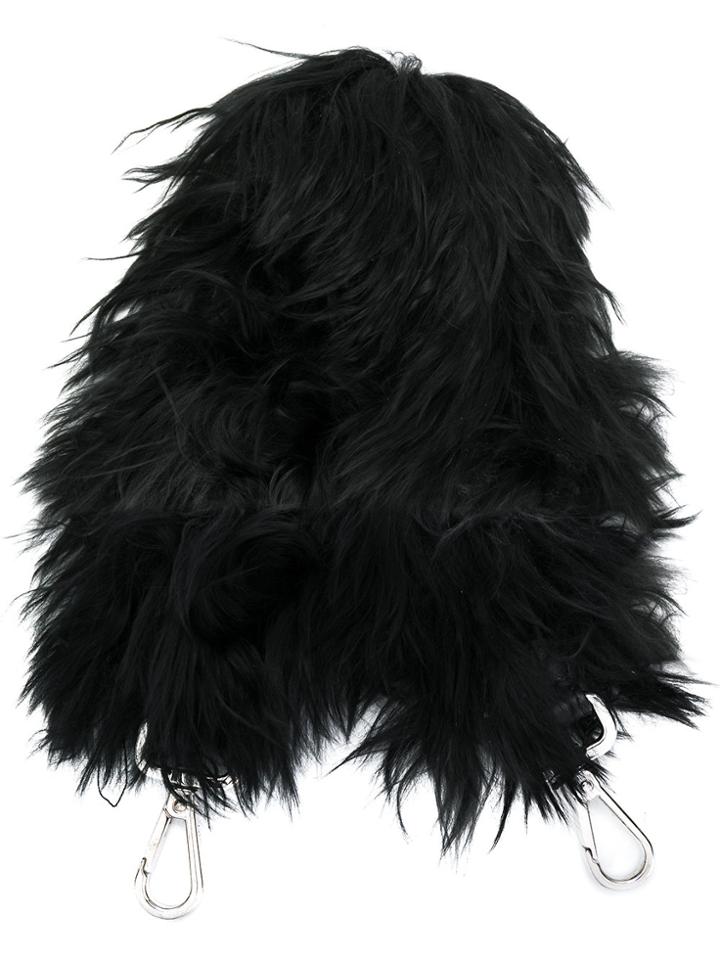 Fendi Strap You Fur Mini Bag Strap - Black