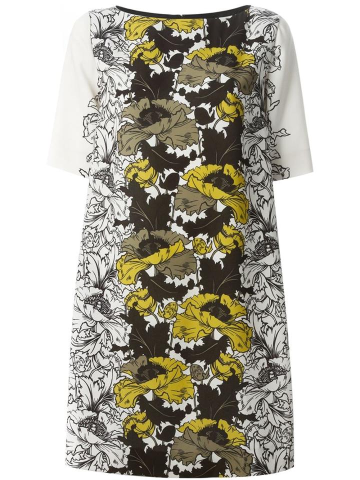 I'm Isola Marras Floral Shift Dress, Women's, Size: 44, Nude/neutrals, Polyester/acetate/viscose
