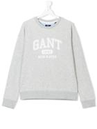 Gant Kids Teen Printed Logo Sweater - Grey