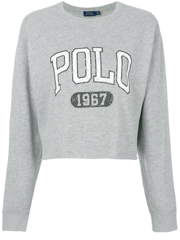 Polo Ralph Lauren Cropped Logo Sweatshirt - Grey