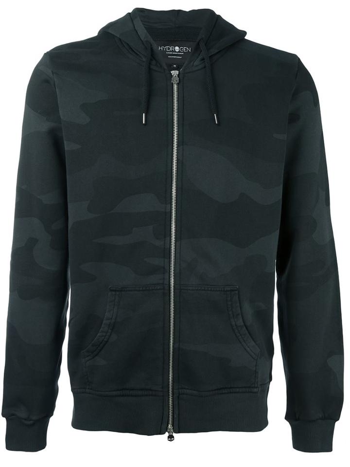 Hydrogen Camouflage Hoodie, Men's, Size: Large, Black, Cotton