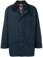 Burberry Pre-owned 1990's Multi-pockets Coat - Blue