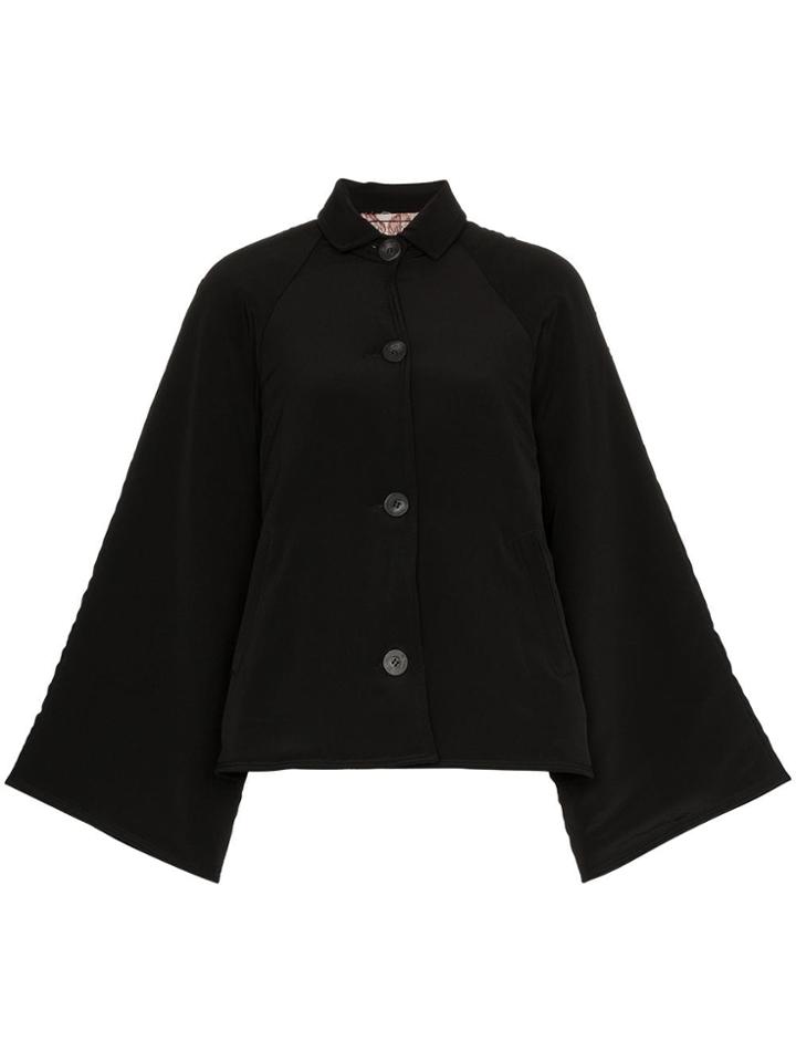 By Walid Marion Floral Embroidered Jacket - Black