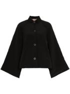 By Walid Marion Floral Embroidered Jacket - Black