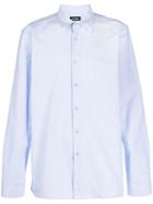 Raf Simons Long Sleeved Cotton Shirt - Blue