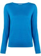Snobby Sheep Long-sleeve Fitted Sweater - Blue