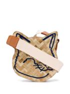 Maison Kitsuné Fox Head Straw Bag - Neutrals