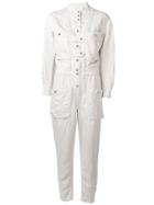 Isabel Marant Étoile Utility Long Sleeve Jumpsuit - White