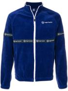 Sergio Tacchini Embroidered Velour Track Top - Blue