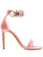 Alexander Mcqueen Medieval Buckle Sandals - Pink