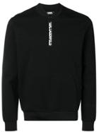 Karl Lagerfeld Zipped Neck Sweatshirt - Black